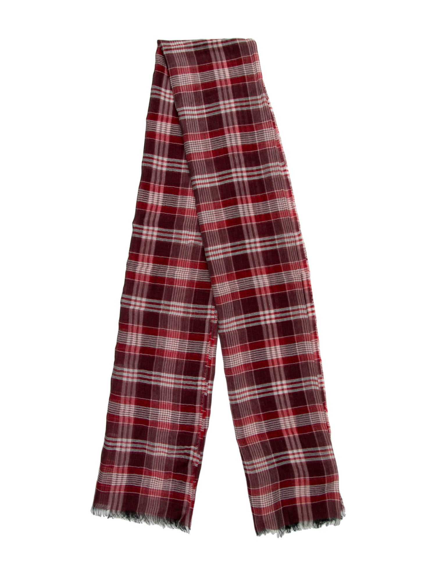 Tom Ford Plaid Print Scarf w/ Tags