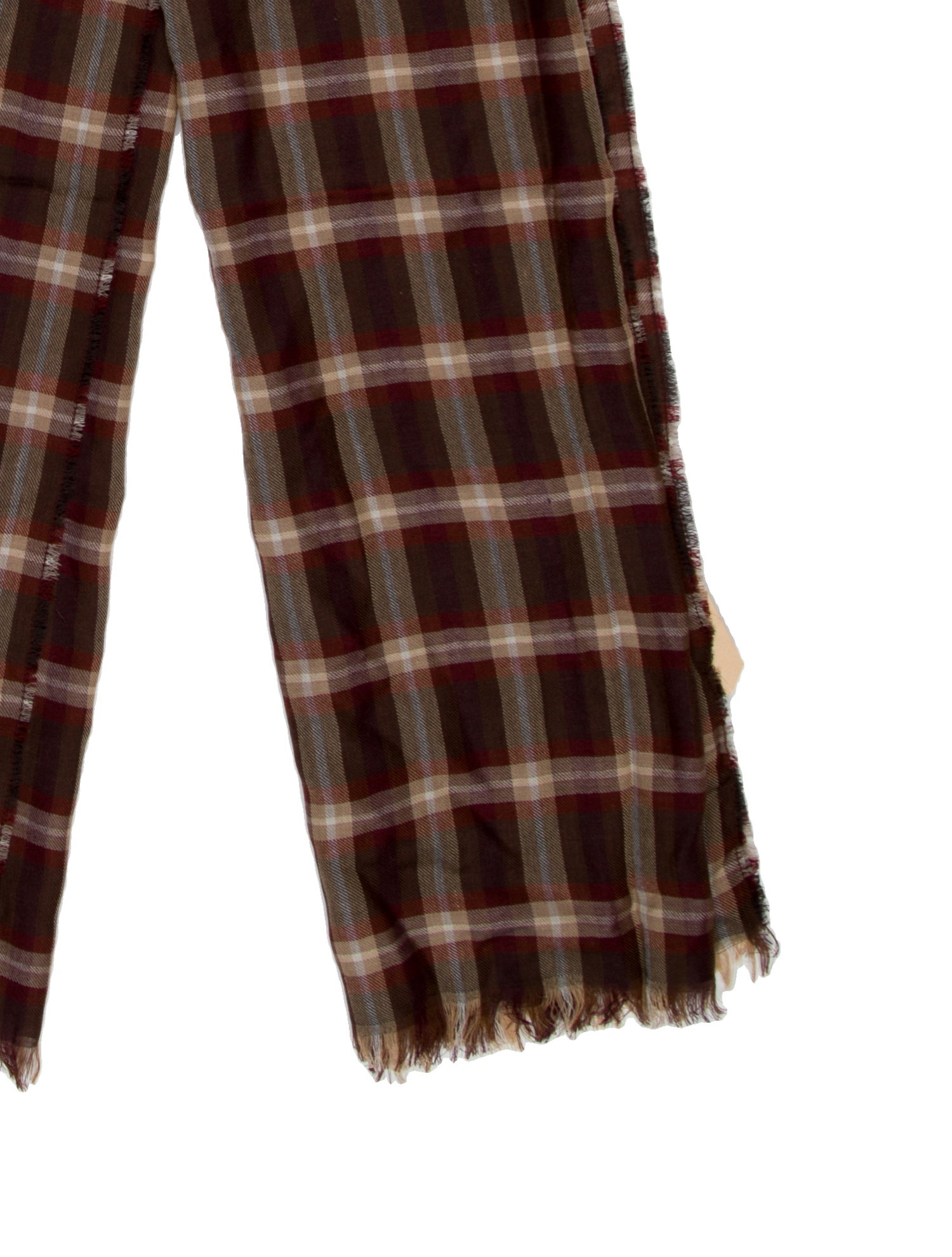 Tom Ford Cashmere Plaid Print Scarf