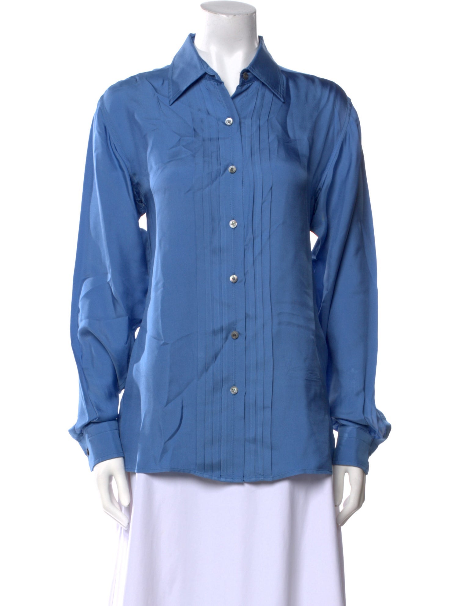 Tom Ford Long Sleeve Button-Up Top