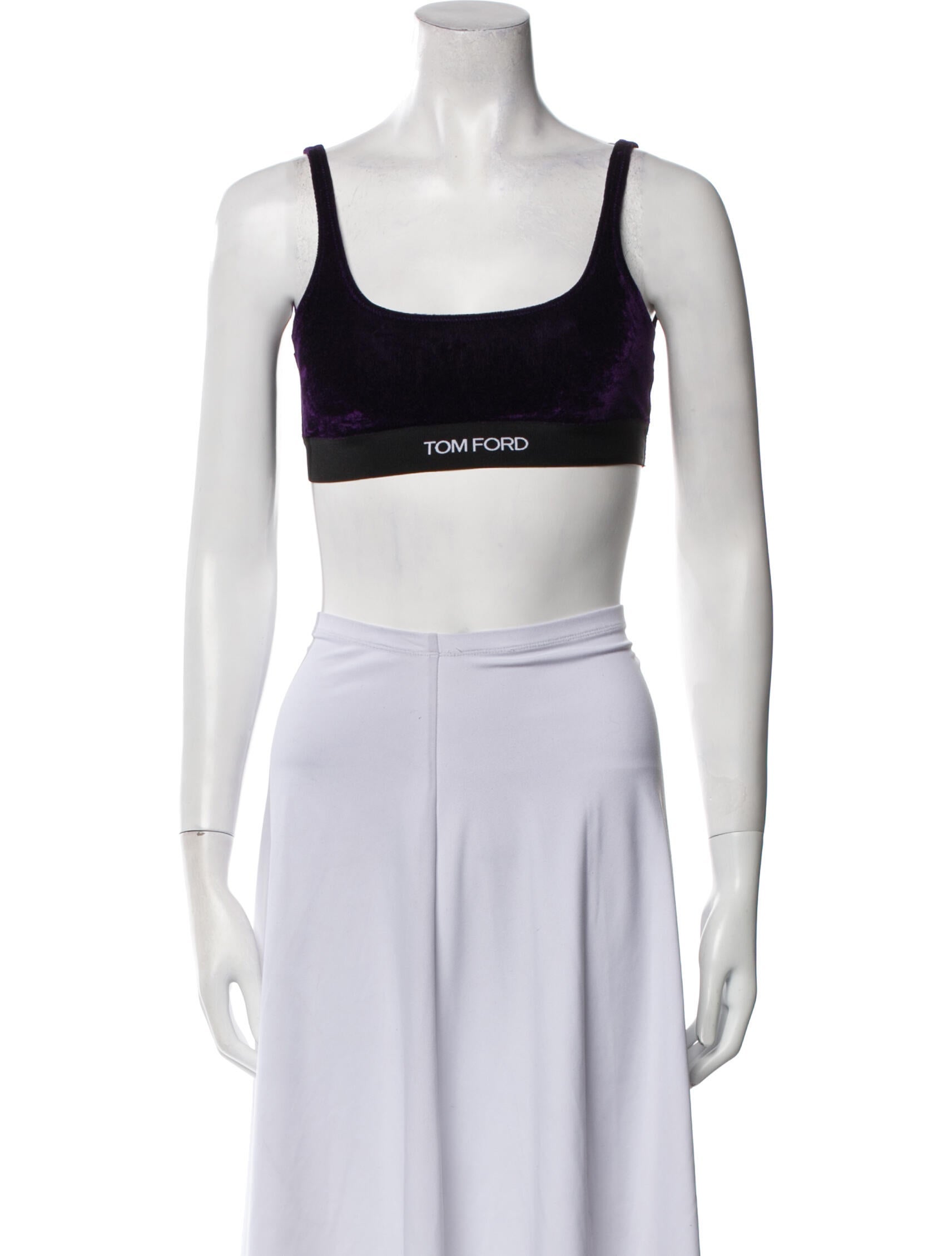 Tom Ford Scoop Neck Sleeveless Crop Top