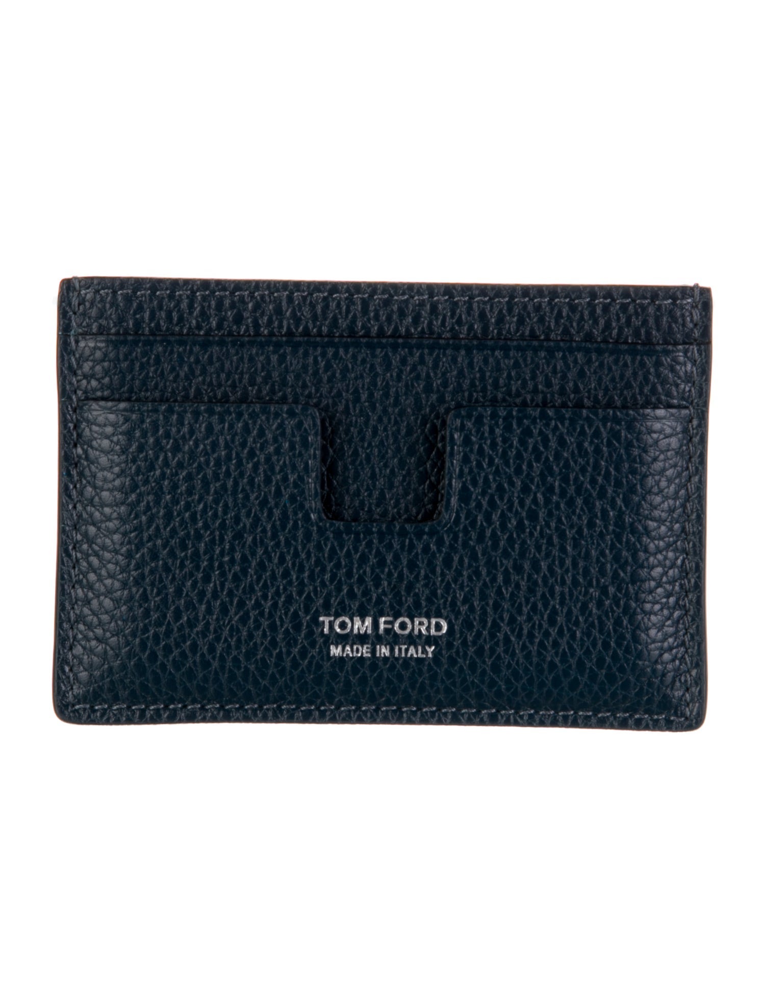 Tom Ford Leather Graphic Print Card Holder w/ Tags