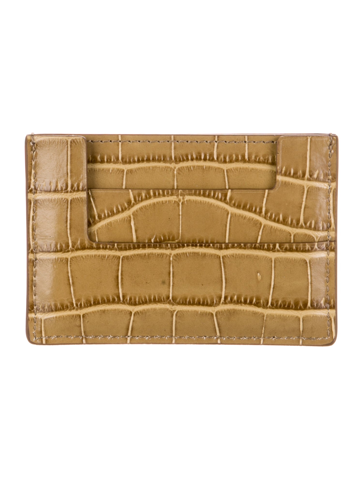 Tom Ford Leather Animal Print Card Holder w/ Tags