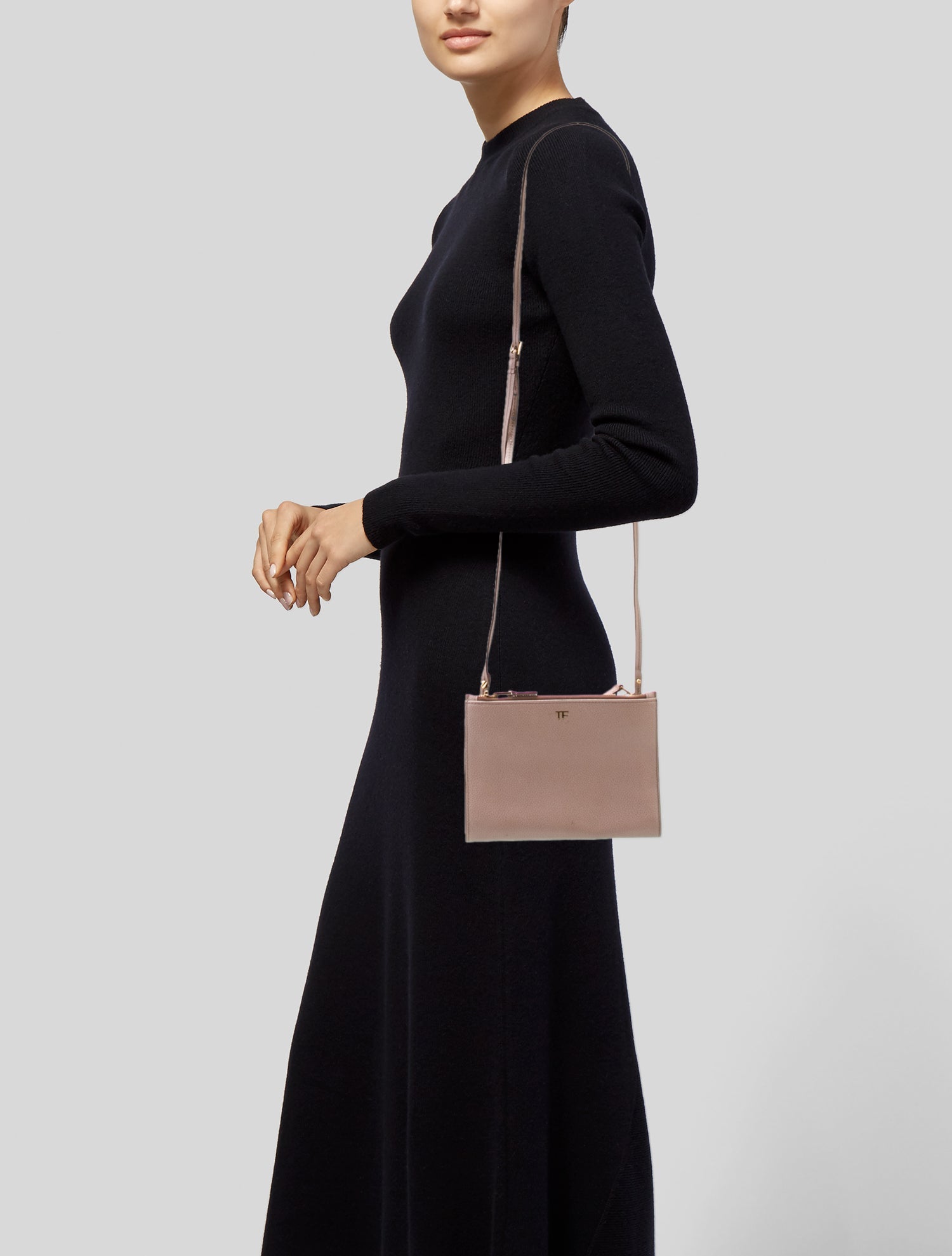 Tom Ford Leather Messenger Bag