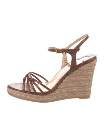 Tom Ford Embossed Leather Espadrilles