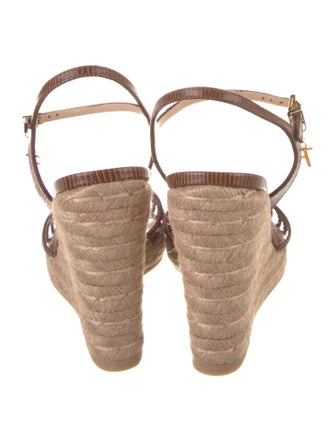Tom Ford Embossed Leather Espadrilles