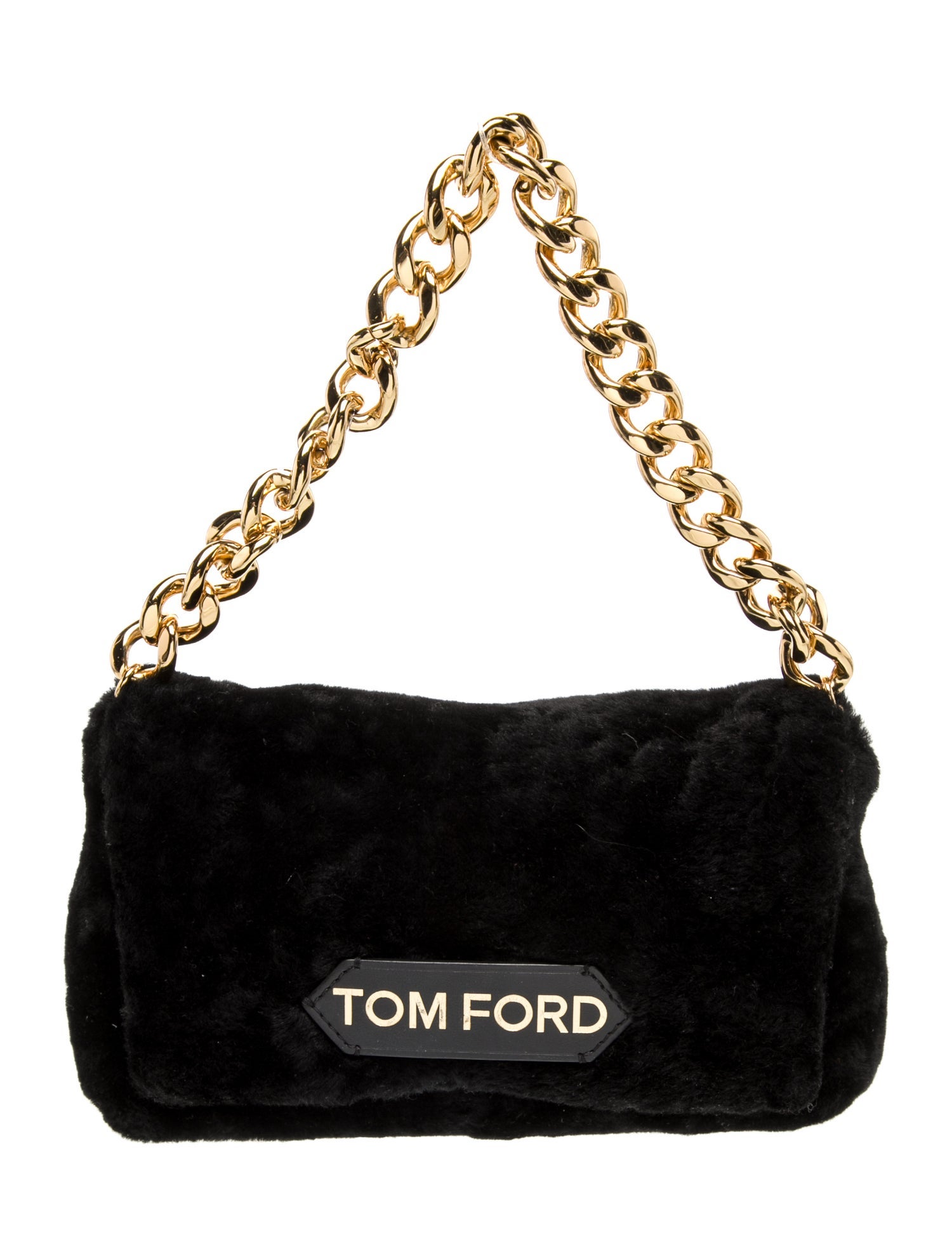 Tom Ford Shearling Evening Bag Vintage