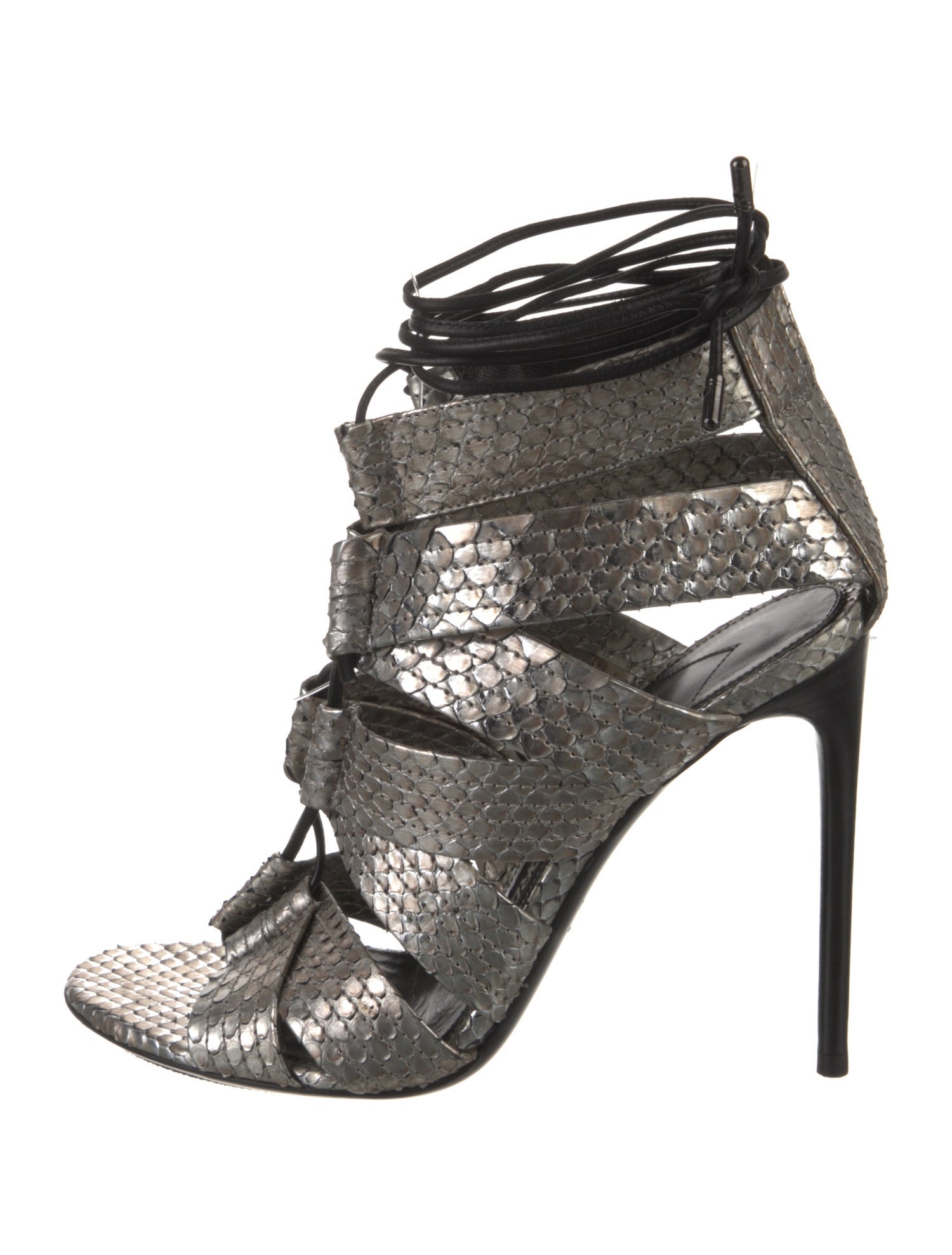 Tom Ford Snakeskin Animal Print Gladiator Sandals