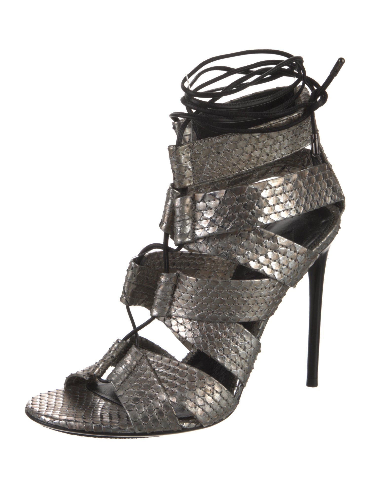 Tom Ford Snakeskin Animal Print Gladiator Sandals