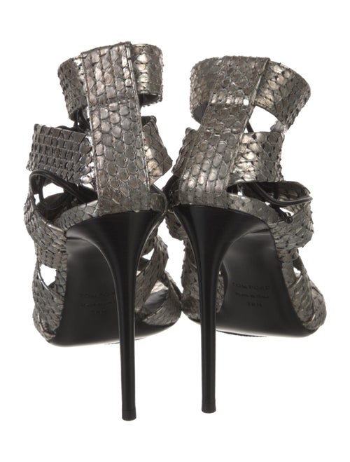 Tom Ford Snakeskin Animal Print Gladiator Sandals