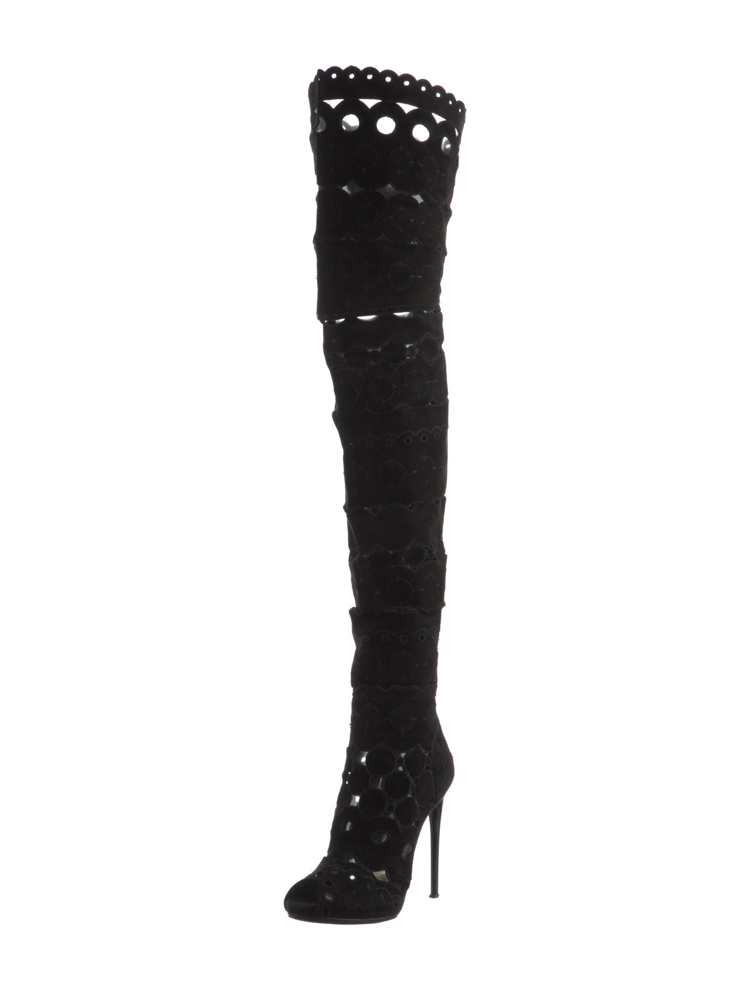 Tom Ford Suede Printed Lace-Up Boots