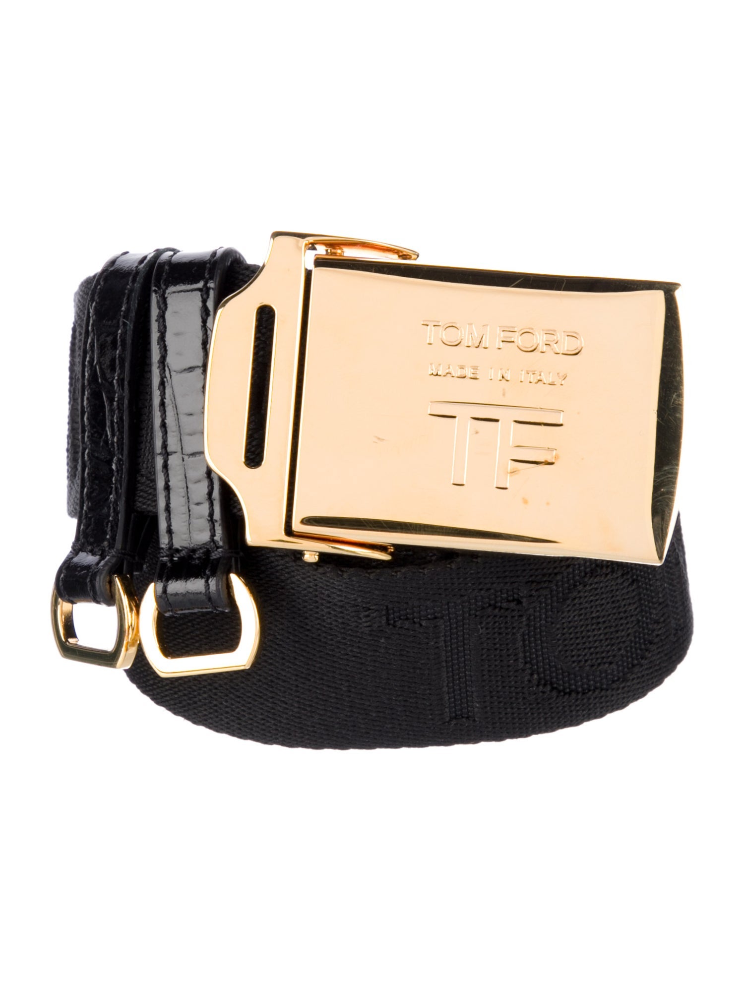 Tom Ford Leather Trim Embellishment Belt