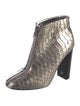 Tom Ford Python Animal Print Lace-Up Boots