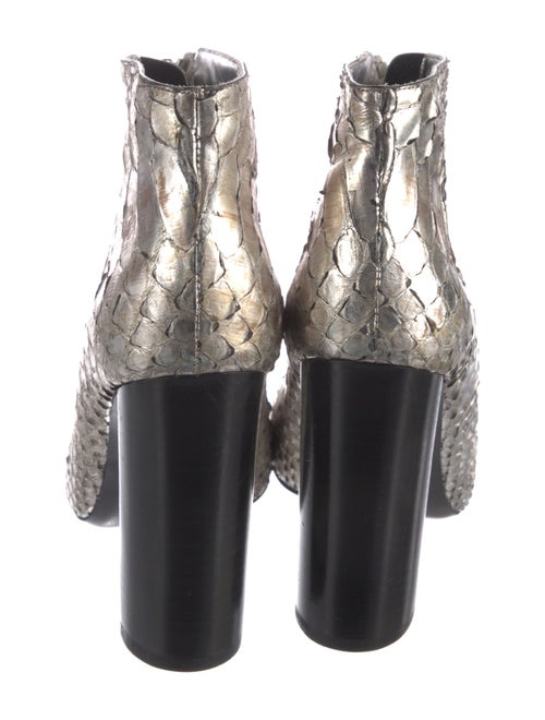 Tom Ford Python Animal Print Lace-Up Boots