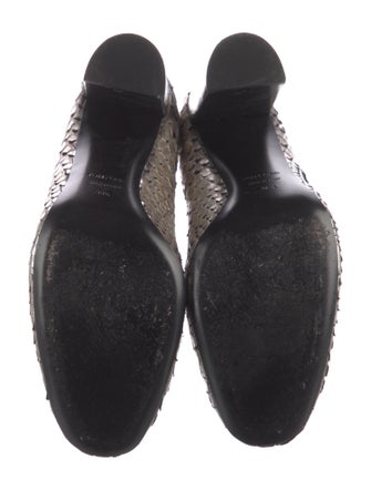 Tom Ford Python Animal Print Lace-Up Boots