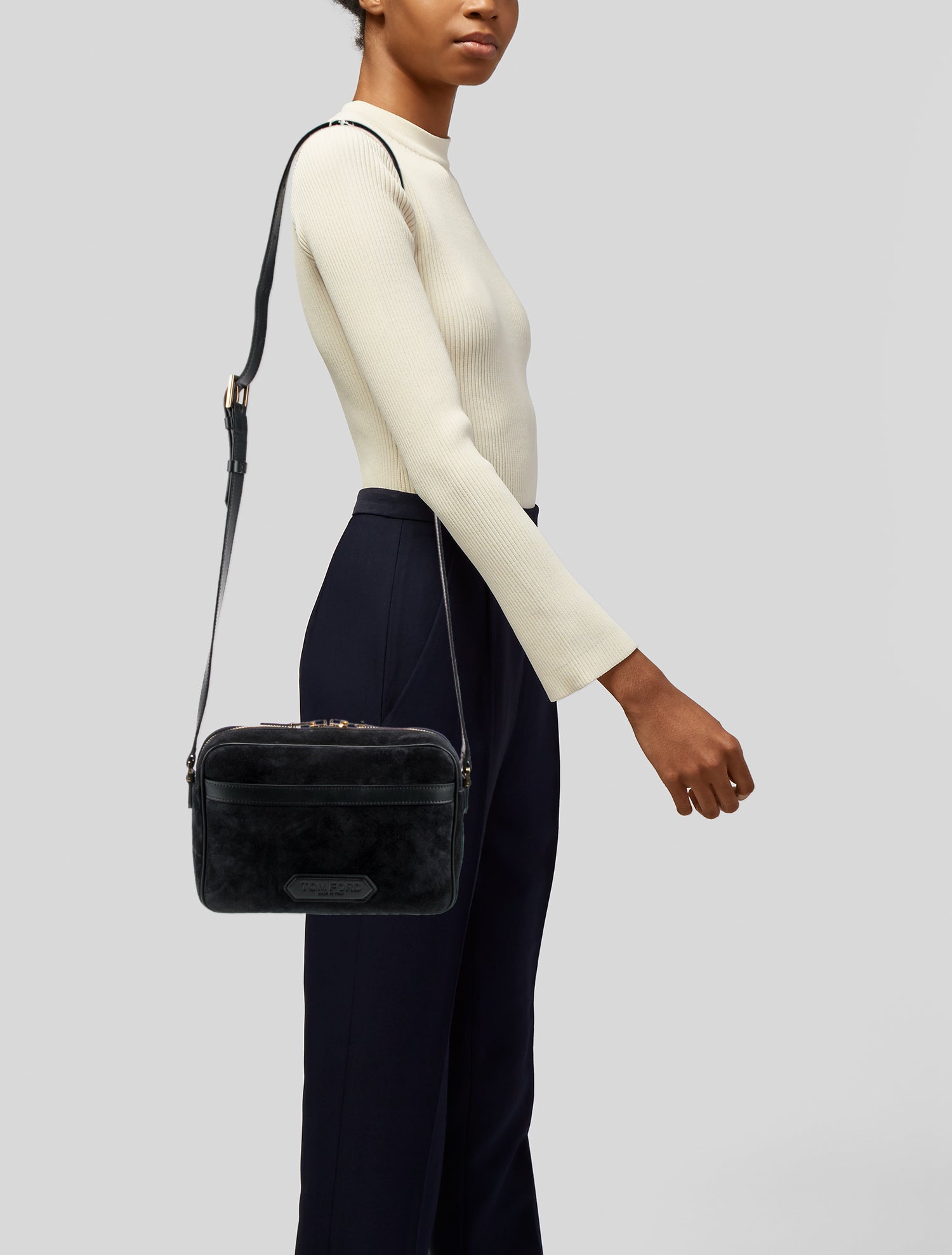 Tom Ford Suede Messenger Bag