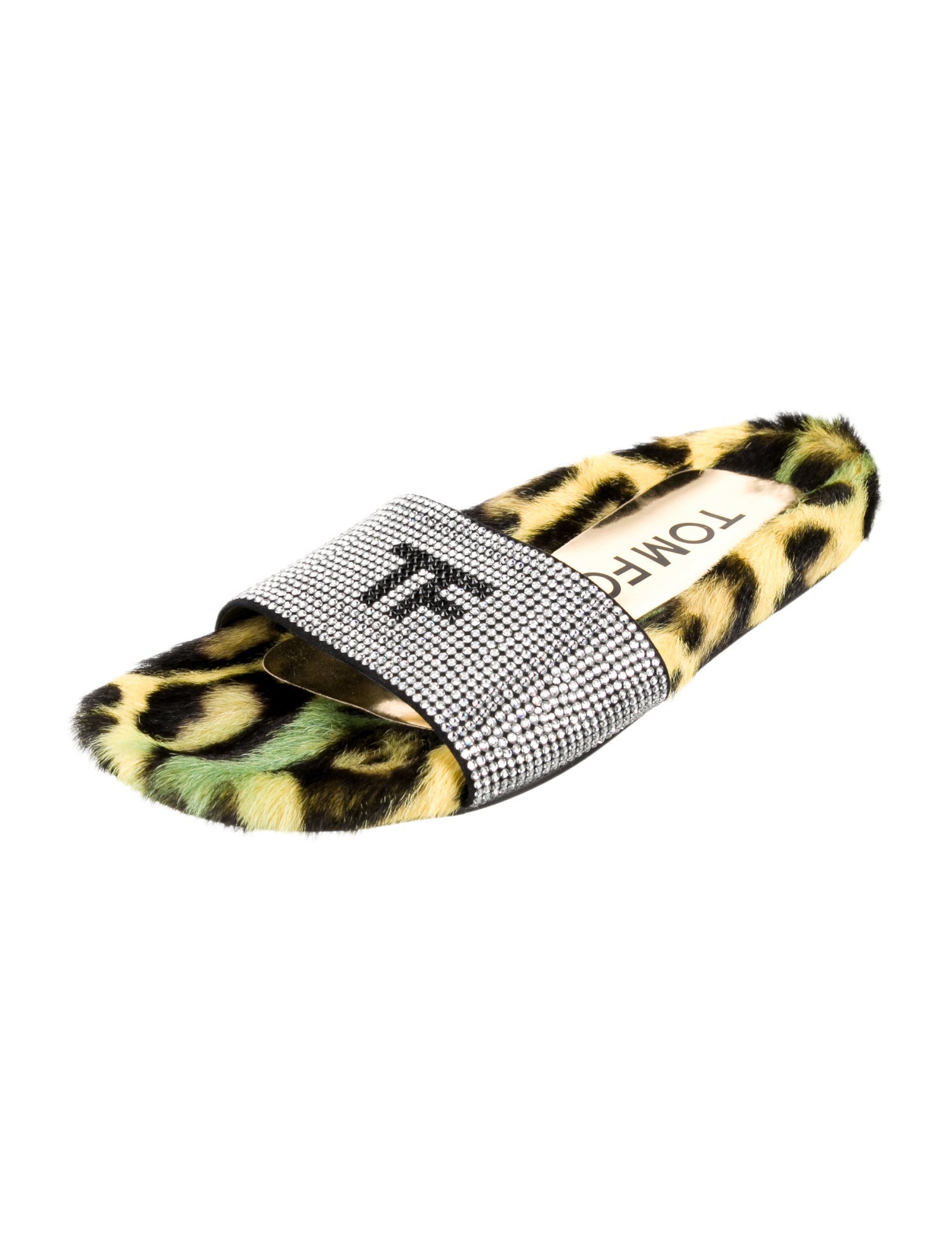 Tom Ford Printed Crystal Embellishments Slides