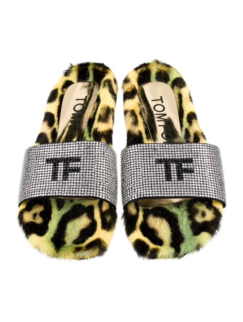Tom Ford Printed Crystal Embellishments Slides
