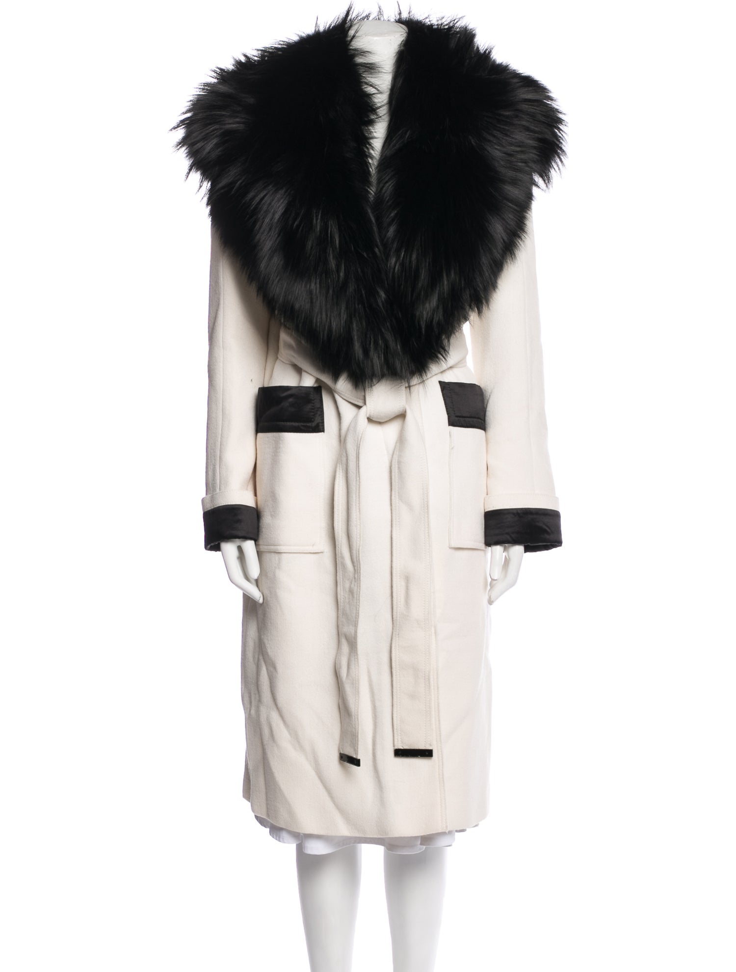 Tom Ford Virgin Wool Faux Fur Coat