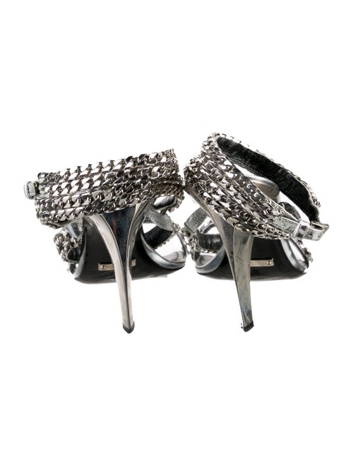 Tom Ford Leather Chain-Link Accents Sandals