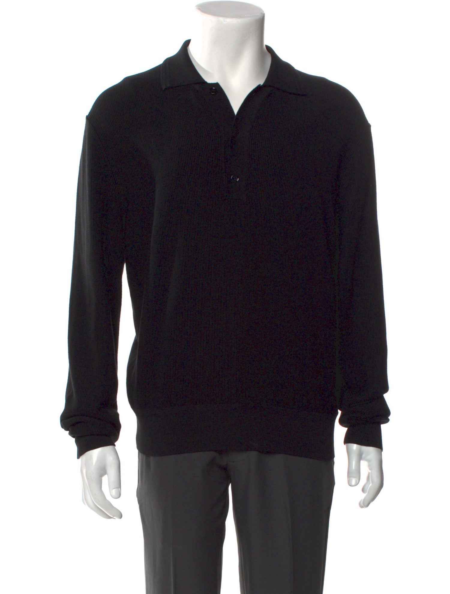 Tom Ford Collar Long Sleeve Polo Shirt