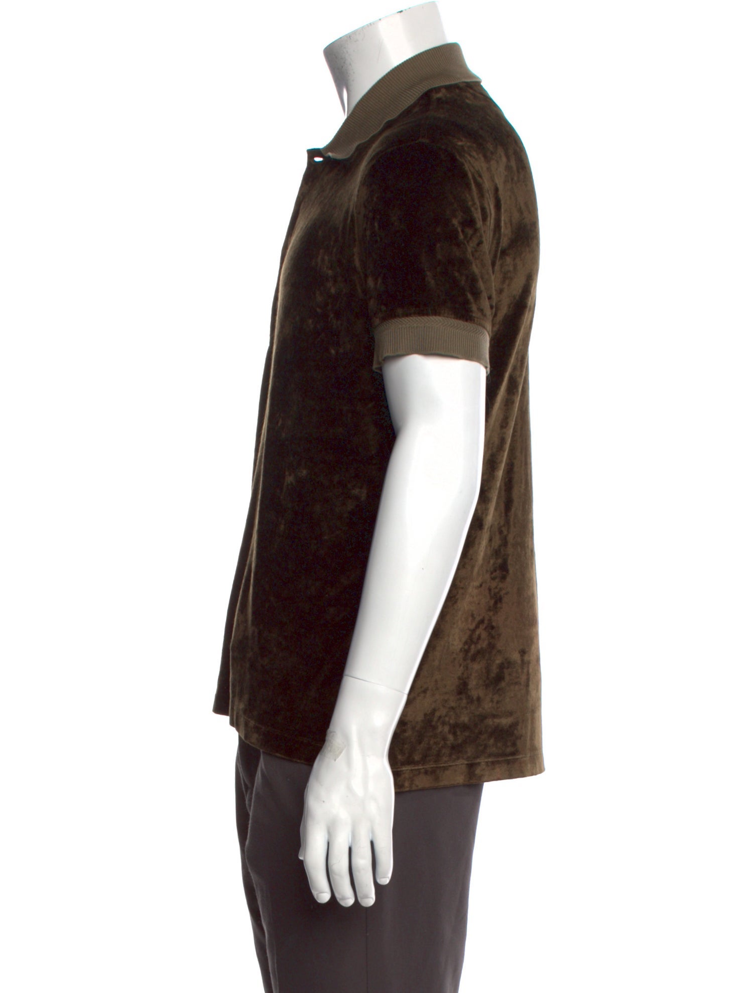 Tom Ford Colorblock Pattern Collar Polo Shirt