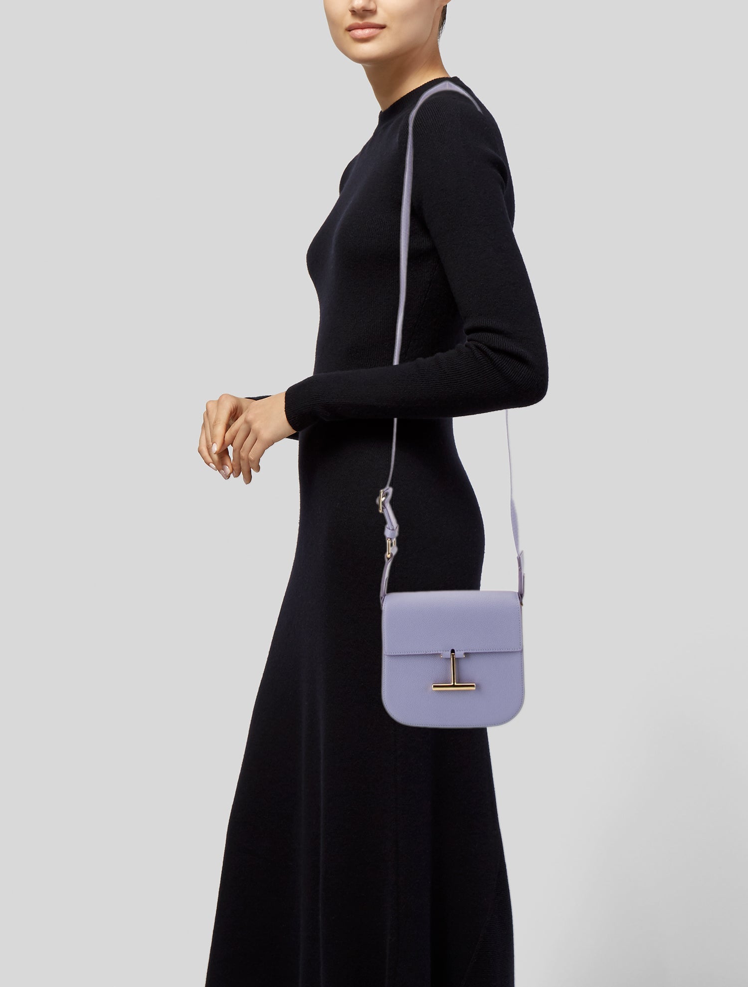 Tom Ford Embossed Leather Messenger Bag