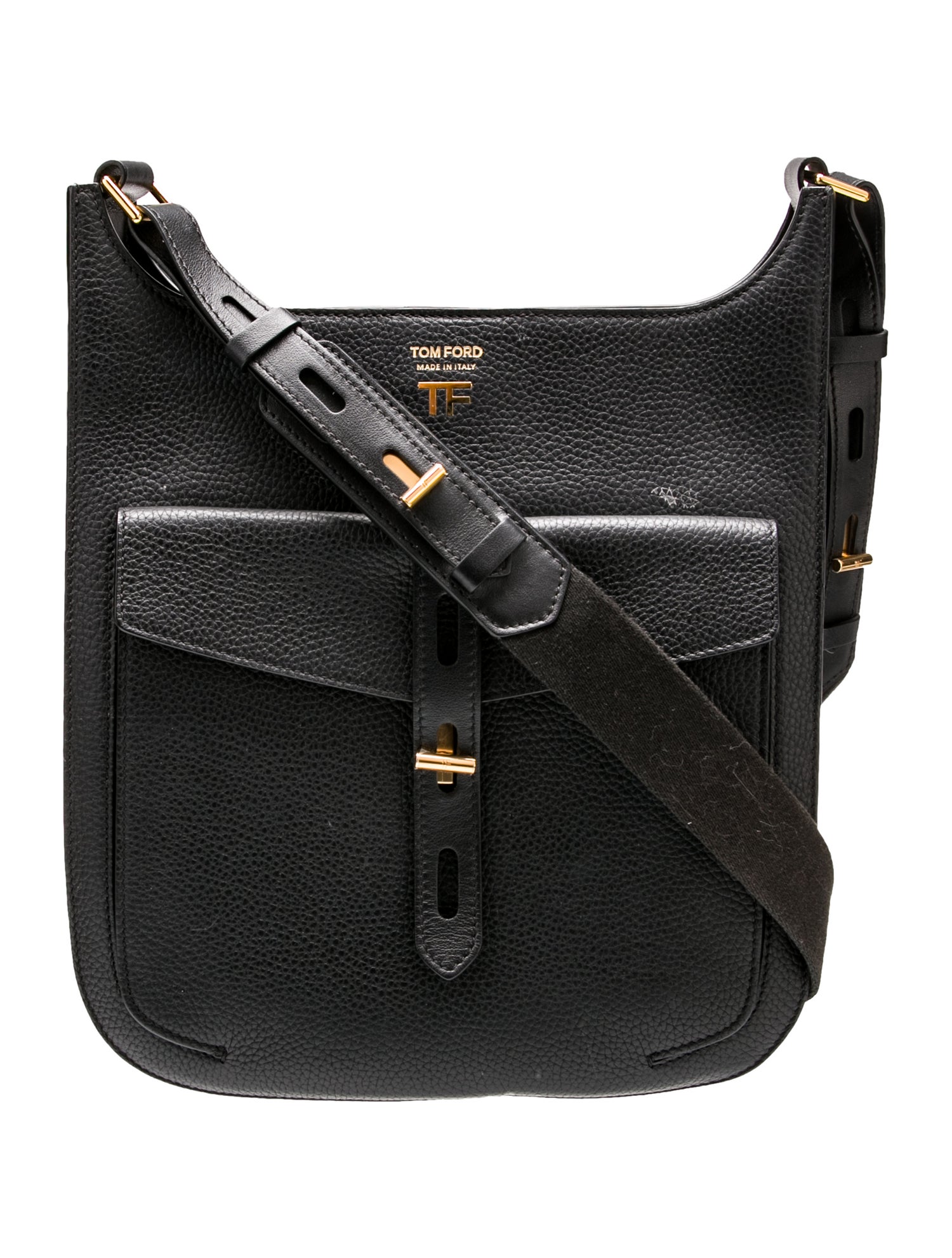 Tom Ford Leather Messenger Bag