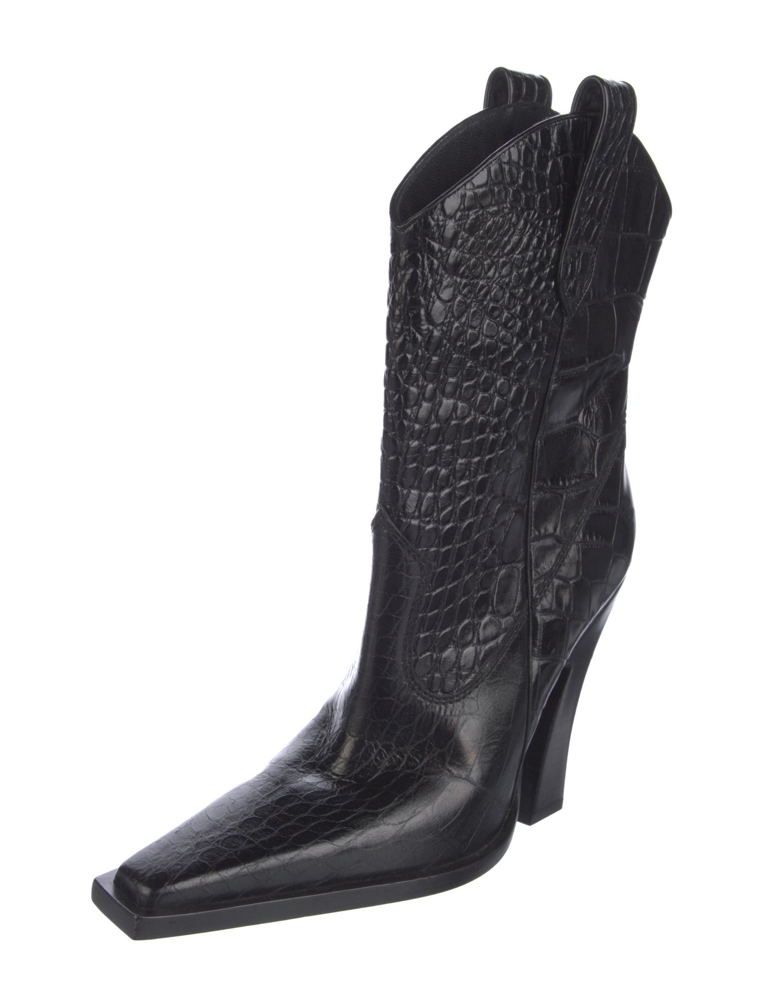 Tom Ford Leather Western Boots