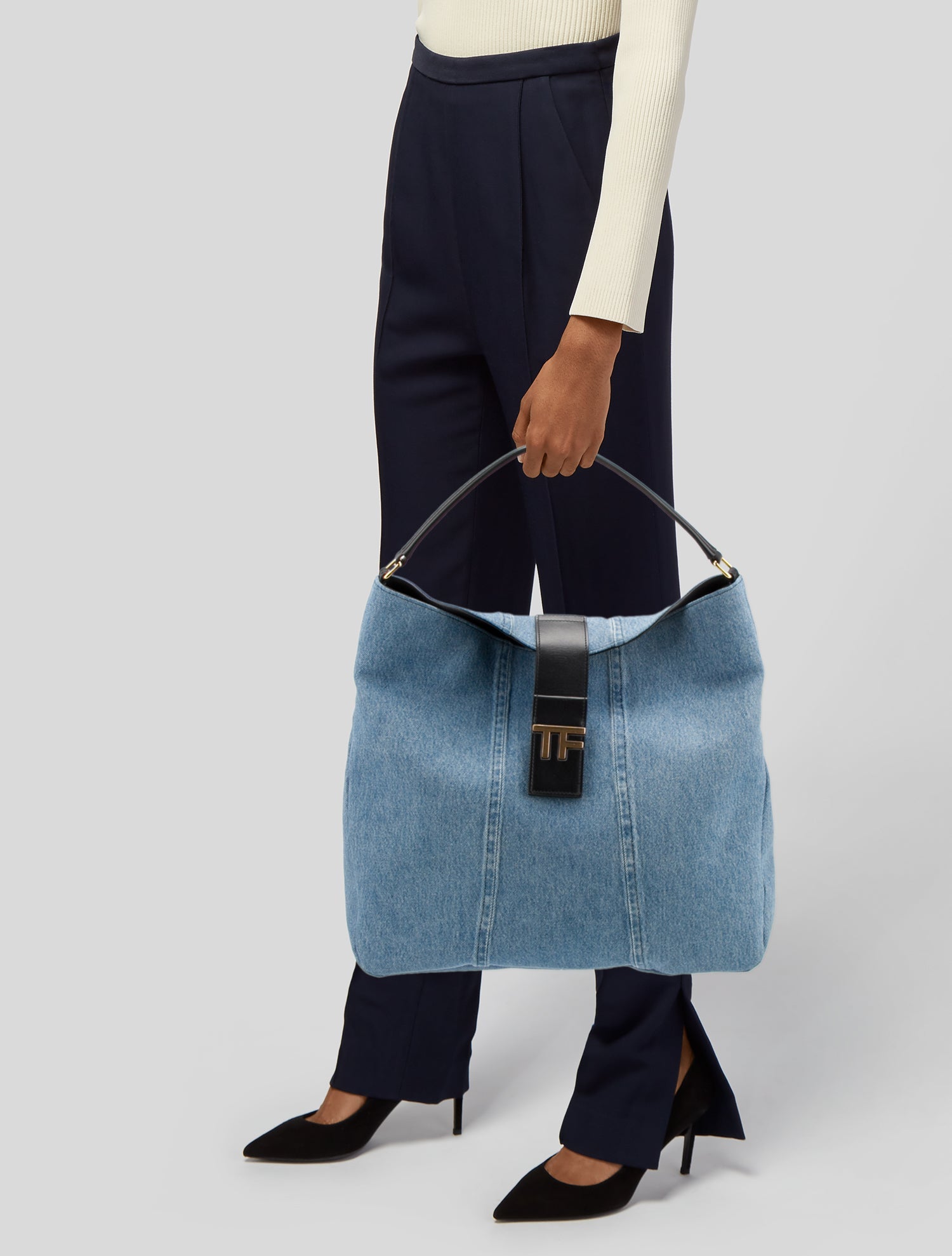 Tom Ford Denim Hobo Large