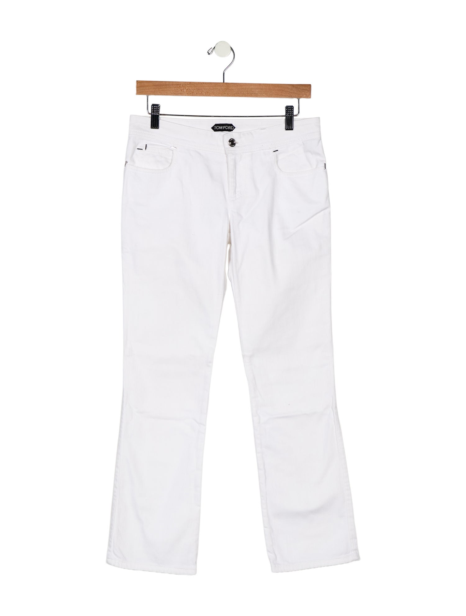 Tom Ford Mid-Rise Straight Leg Jeans