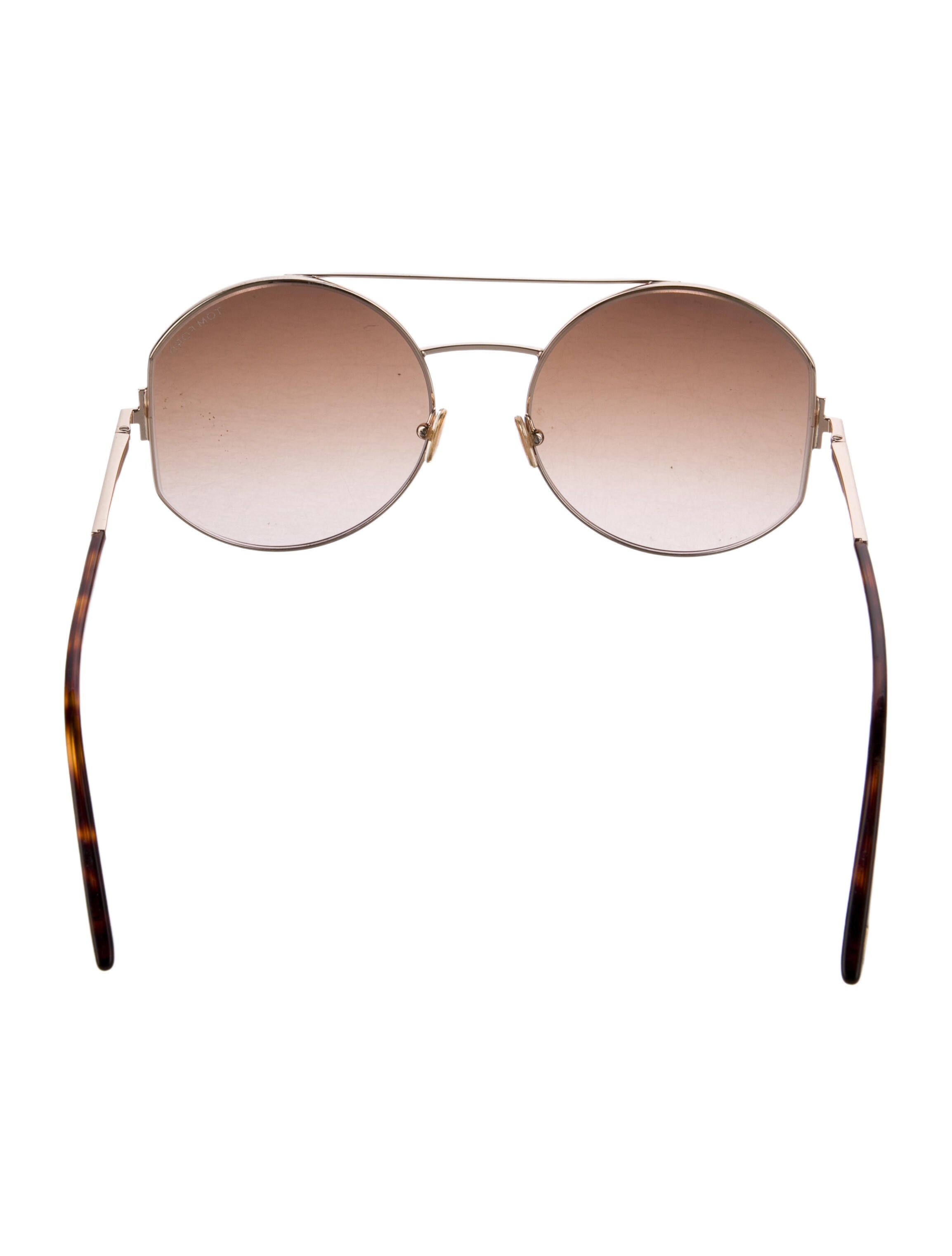 Tom Ford Round Gradient Sunglasses