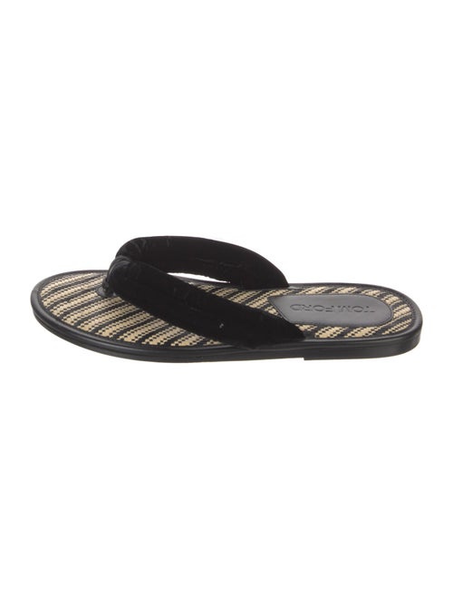 Tom Ford Velvet Flip Flops