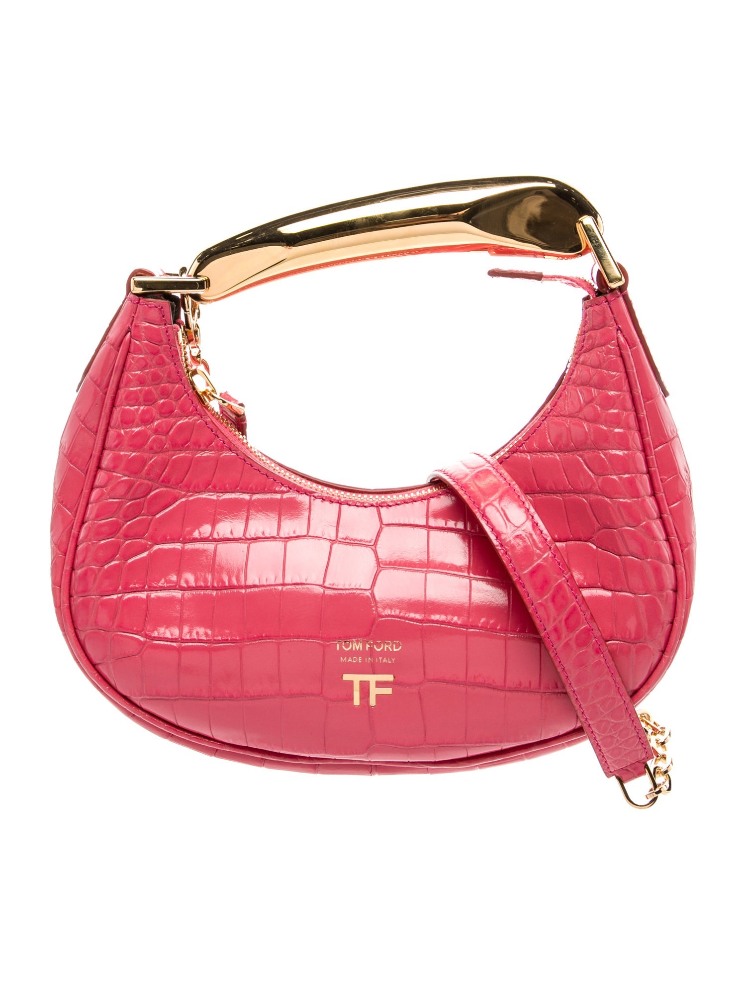 Tom Ford Embossed Leather Top Handle Bag