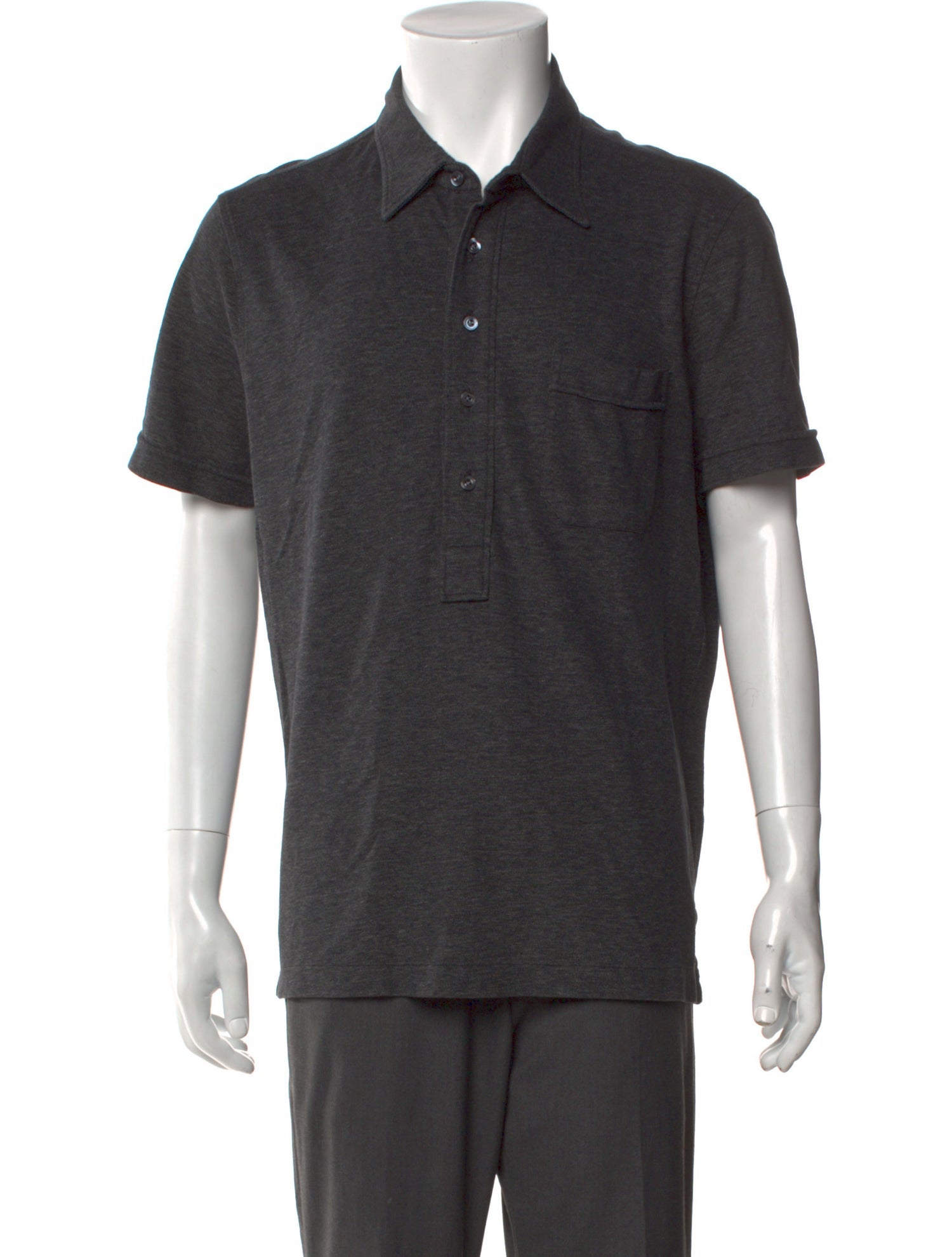 Tom Ford Collar Short Sleeve Polo Shirt