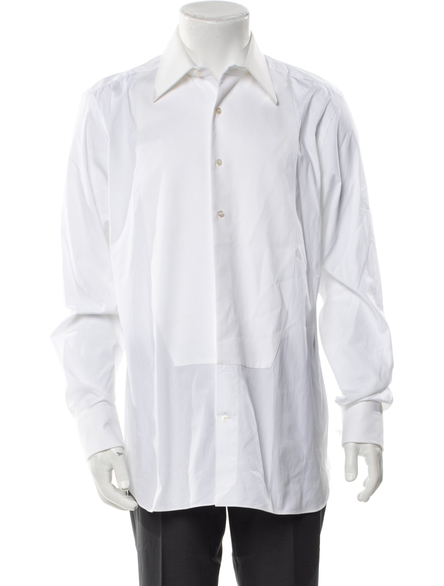 Tom Ford Long Sleeve Tuxedo Shirt
