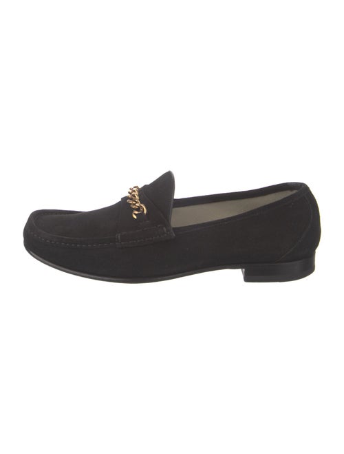 Tom Ford Suede Chain-Link Accents Loafers