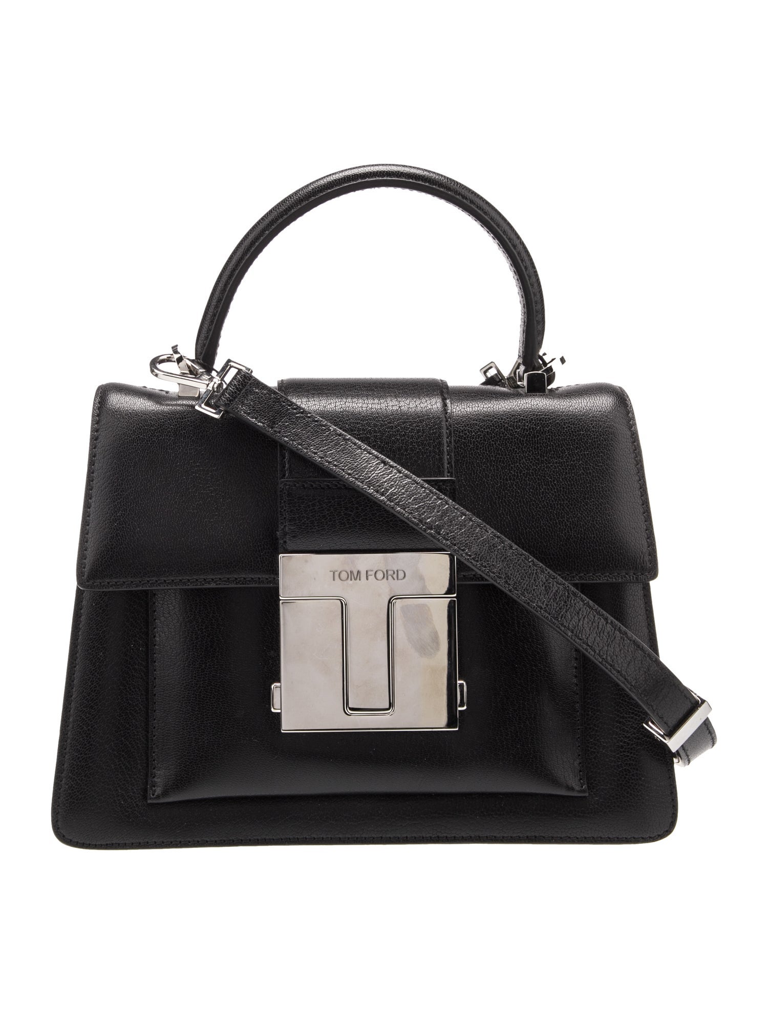 Tom Ford Leather Top Handle Bag