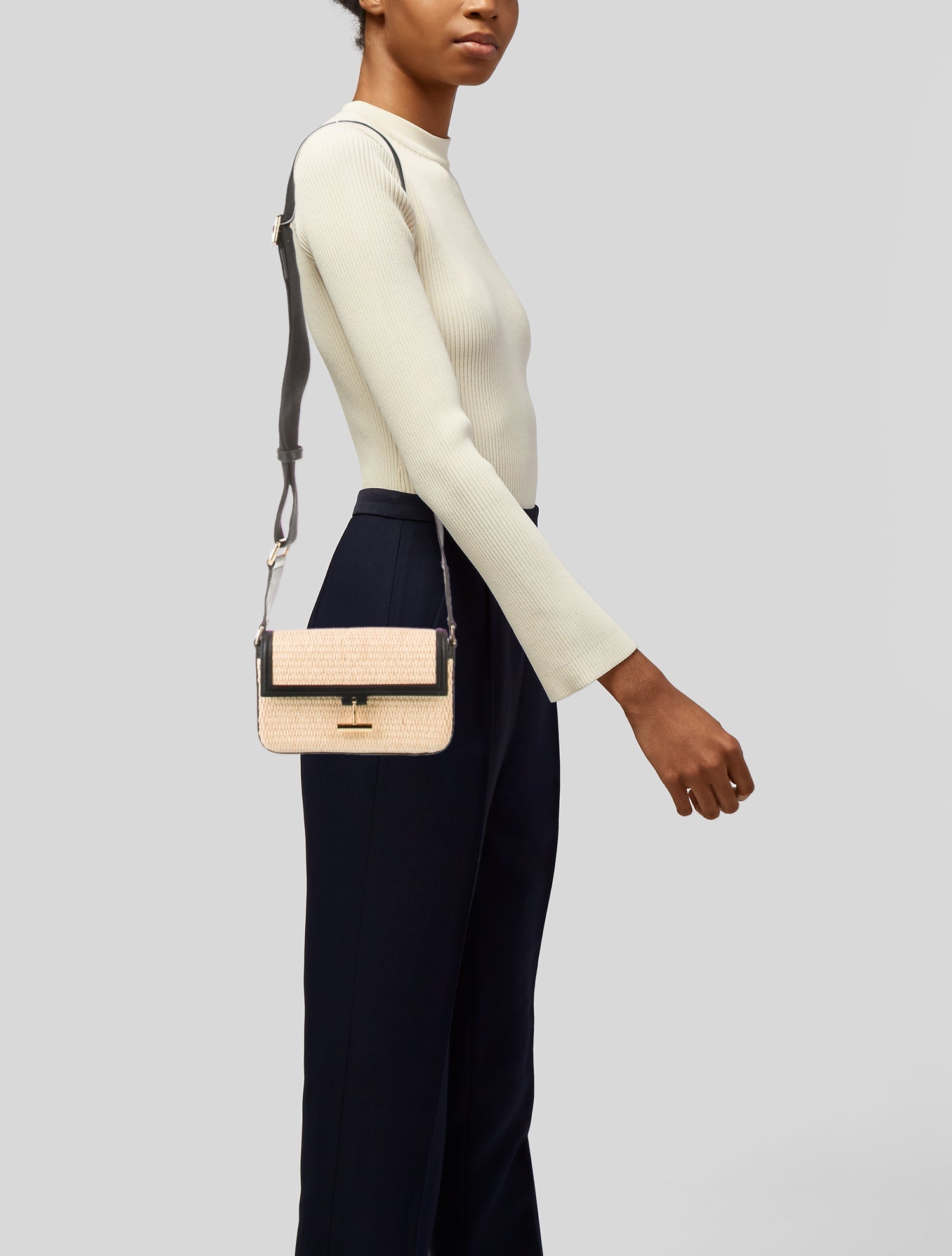 Tom Ford Raffia Messenger Bag w/ Tags