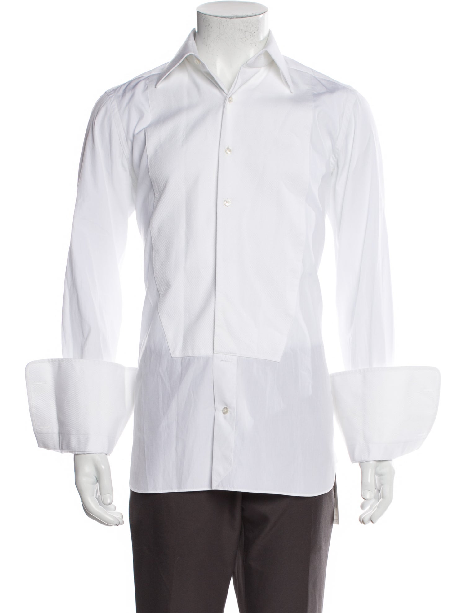 Tom Ford Long Sleeve Tuxedo Shirt