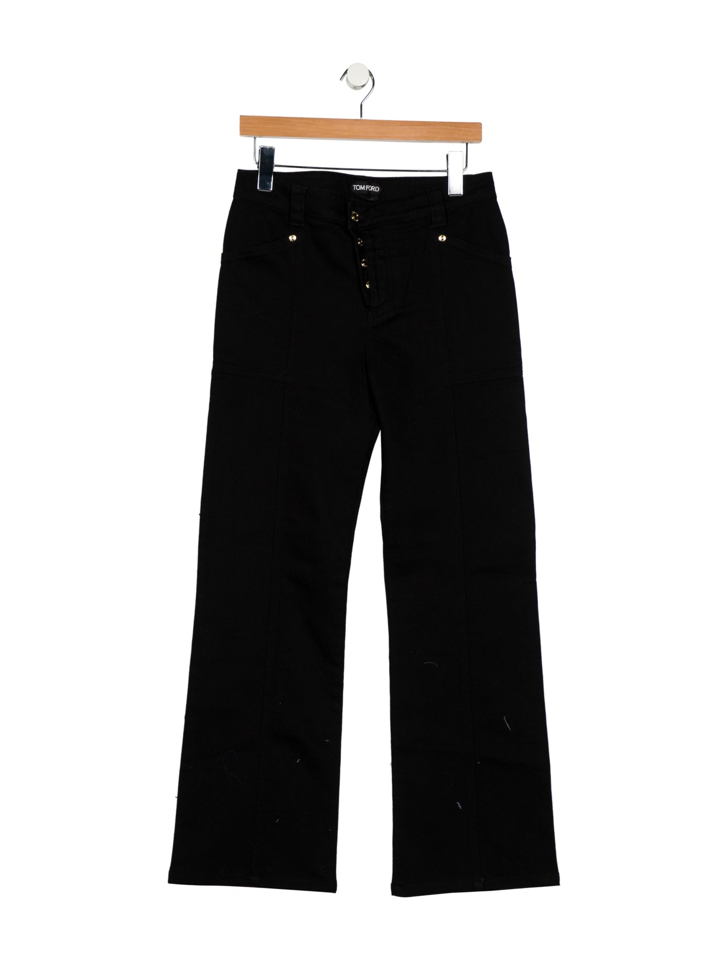 Tom Ford Mid-Rise Wide Leg Jeans