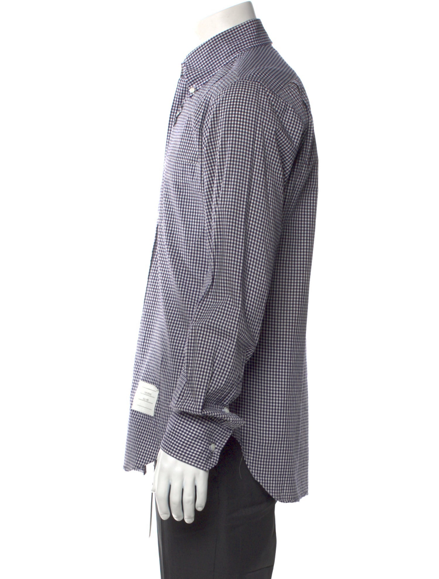 Tom Ford Plaid Print Long Sleeve Dress Shirt