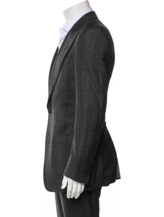Tom Ford Wool Plaid Print Two-Piece Blazer