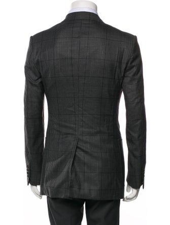 Tom Ford Wool Plaid Print Two-Piece Blazer