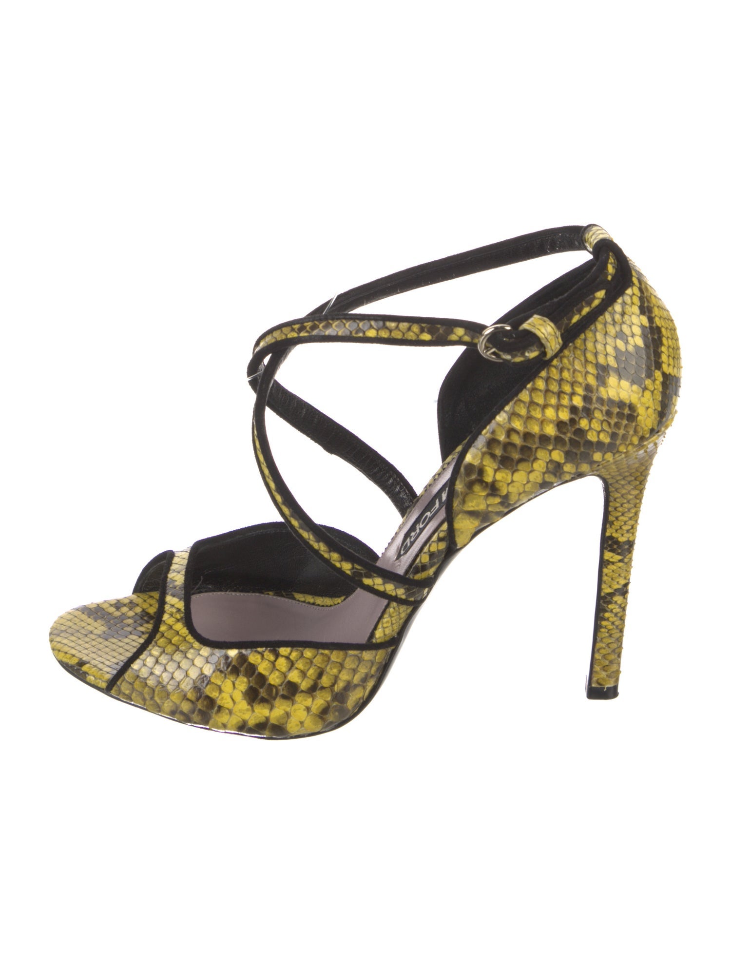 Tom Ford Python Animal Print Sandals