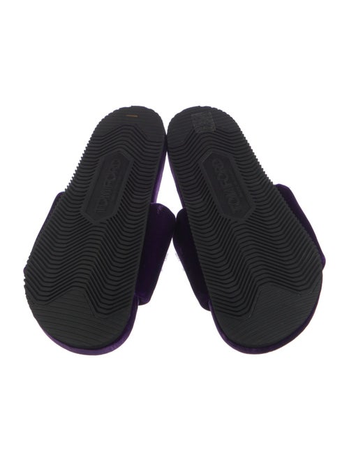Tom Ford Velvet Embroidered Accent Slides