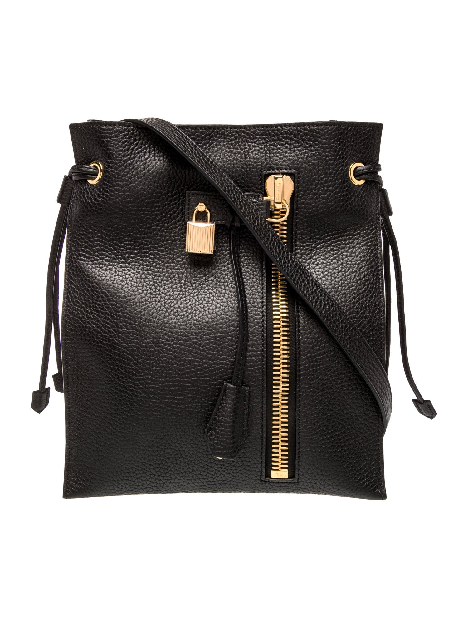 Tom Ford Embossed Leather Shoulder Bag