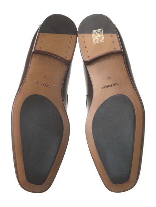 Tom Ford Leather Chain-Link Accents Monk Straps