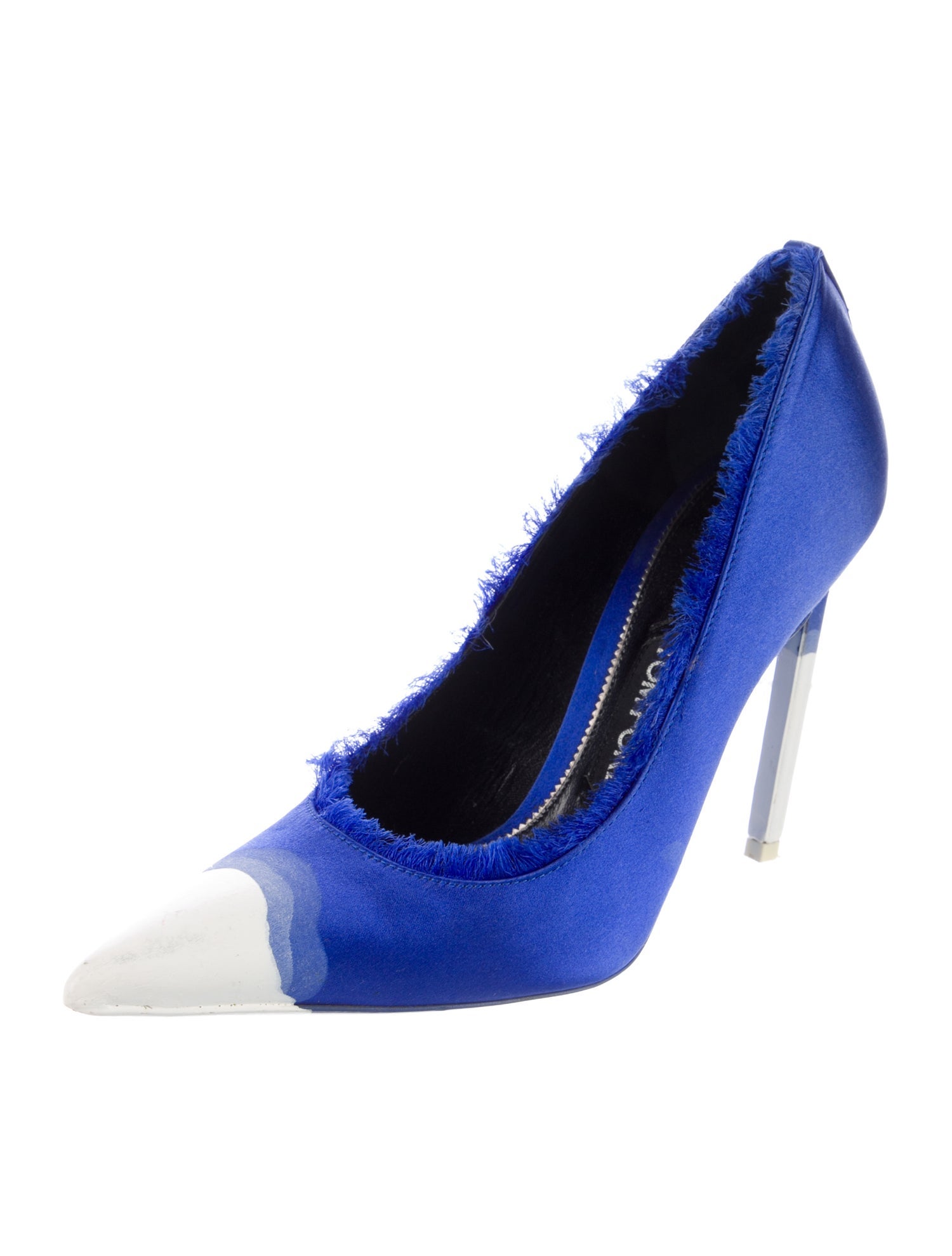 Tom Ford Satin Raw-Edge Trim Pumps
