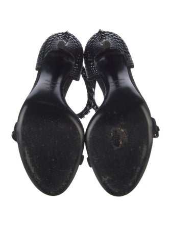 Tom Ford Suede Chain-Link Accents Sandals