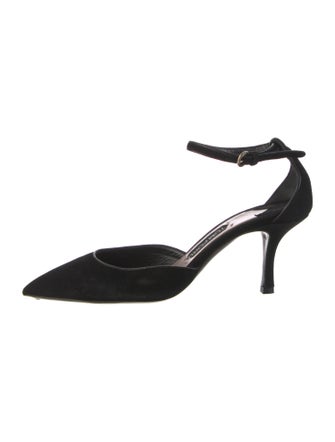 Tom Ford Suede Cutout Accent D'Orsay Pumps